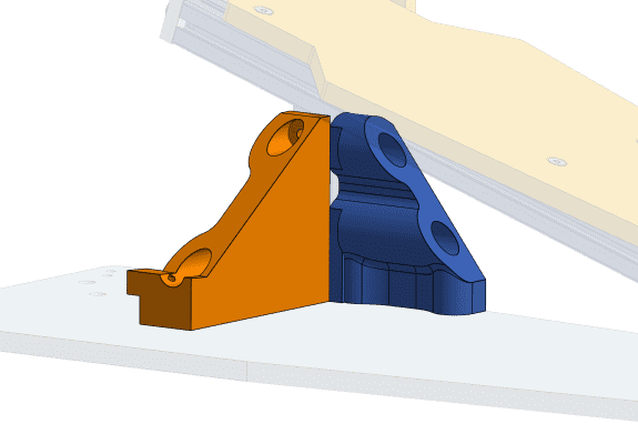 Flat head screw holding components from the board