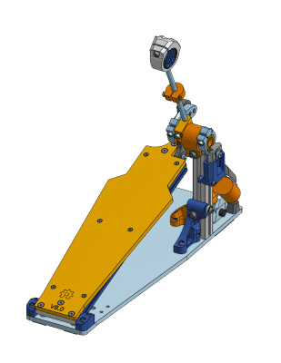 Open Source Drum Pedal V8 with Long board