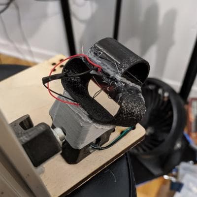 Open Source Drum Pedal V8 with 3D printed self-kick absorber assembled